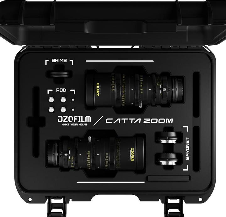 Actual product image Dzofilm Catta Zoom Bundles 18-35/35-80 T2.9-E Mount(Black) (C-mount, full size)