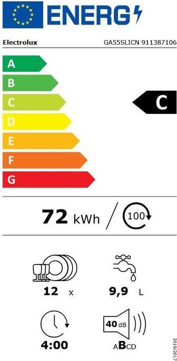 Energie-Label Electrolux Ga55slicn