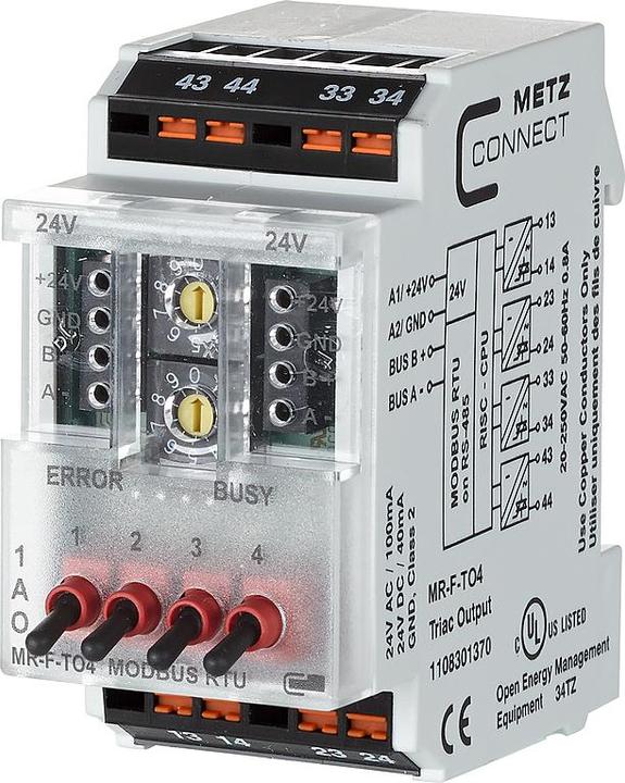 Actual product image Metz Connect Metz MR-F-TO4 Modbus RTU1108301370 (Analogue actuator)
