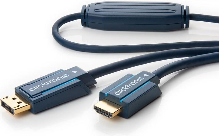 Actual product image clicktronic DisplayPort — HDMI (Typ A) (5 m, DisplayPort, HDMI)