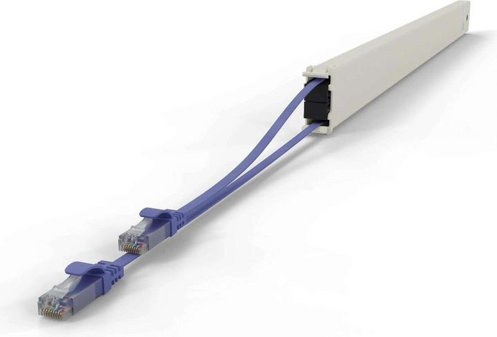 PATCHBOX one / Cassette / 46RU / Cat 6A, UTP, 2.5 m, Violett (U/UTP, CAT6a, 2.50 m)