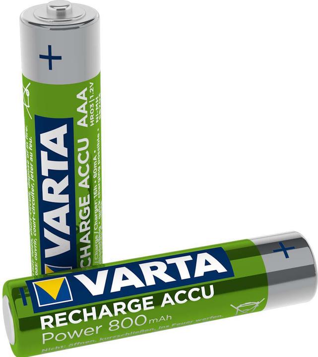 Actual product image Varta Recharge Accu Power (2 pcs., AAA, 800 mAh)