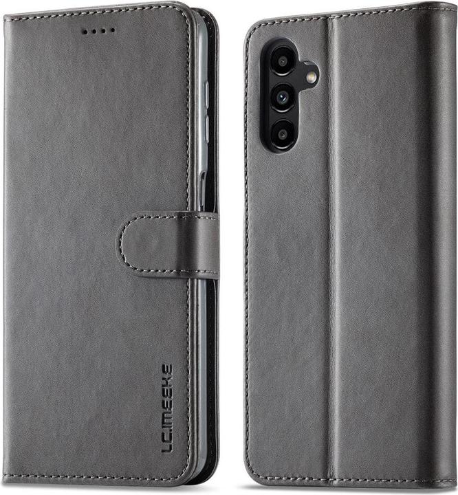 Actual product image LC.Imeeke Galaxy A15 - leather case grey (Samsung Galaxy A15)