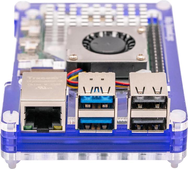 Actual product image Raspberry Pi Pibow case for 5 (fan not included) - Purple