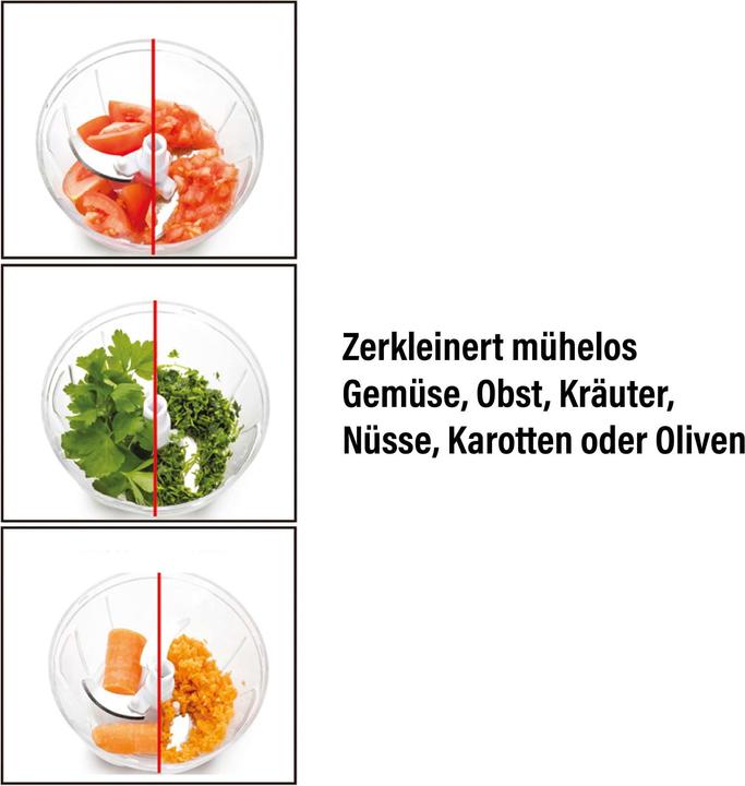 Produktbild Stoneline Multi-Zerkleinerer-Set, 9-tlg., rot (900 ml)