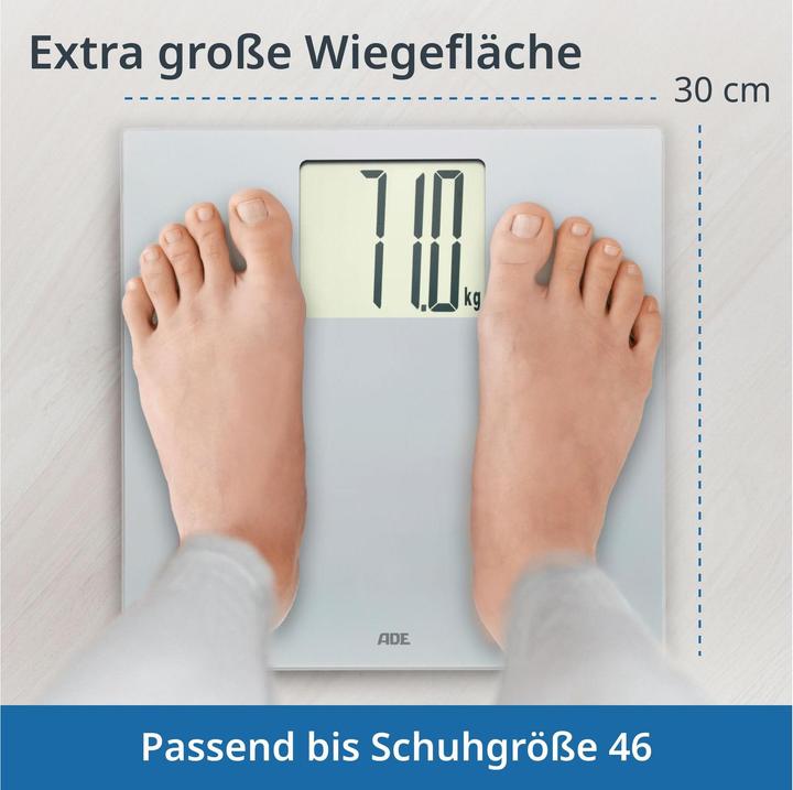 Actual product image ADE Digitale Körperwaage mit grossem Display (200 kg)