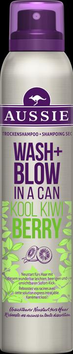 Aussie Wash & Blow Kool Kiwi Berry (180 ml, Trockenshampoo)