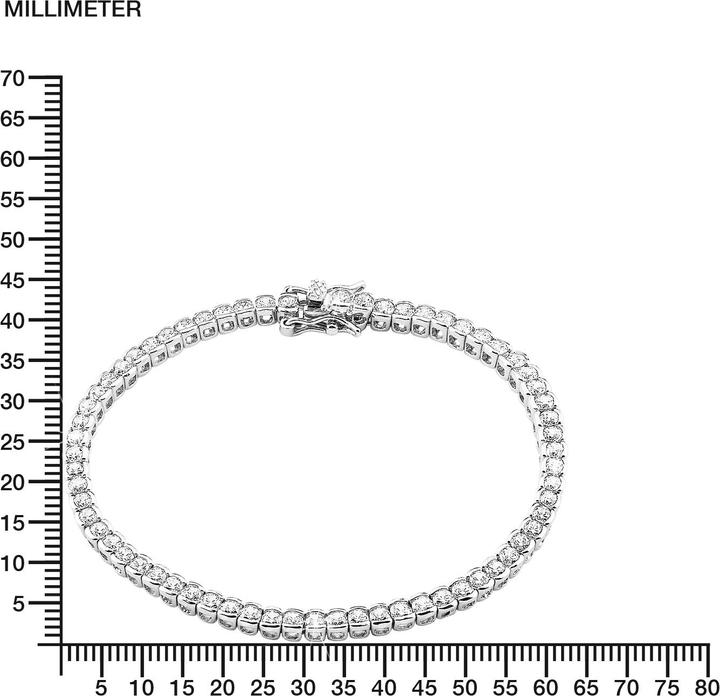 Actual product image Amor Arm chain (18.50 cm, Silver, Zirconia)