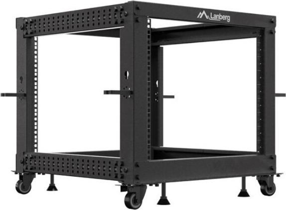 Lanberg 19 OPEN RACK 9 HE 600X600-1100 VERSTELLBAR SCHWARZ