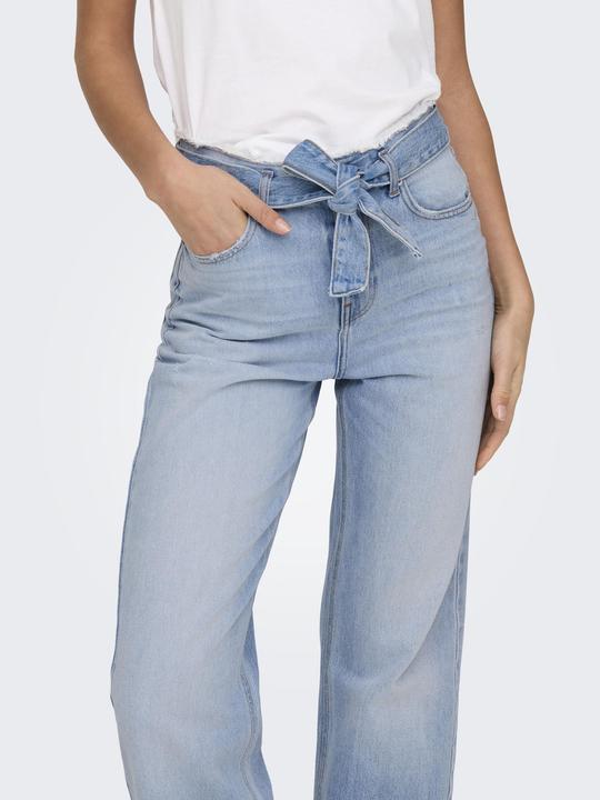 Actual product image Only ONLMADDIE Hohe Taille Weiter Beinschnitt Jeans Straight-Fit jeans (W32/L32)