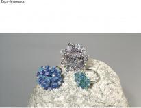Produktbild Rayher Ringschiene m. Platte, 12mm ø, platin, 2 Stück