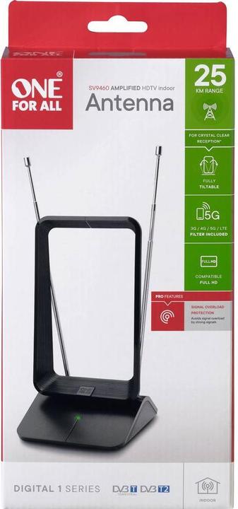 Produktbild One for All DVB-T Signal Overload Protect. Antenne SV9460 (Stabantenne, 15 dB, DVB-T / -T2)