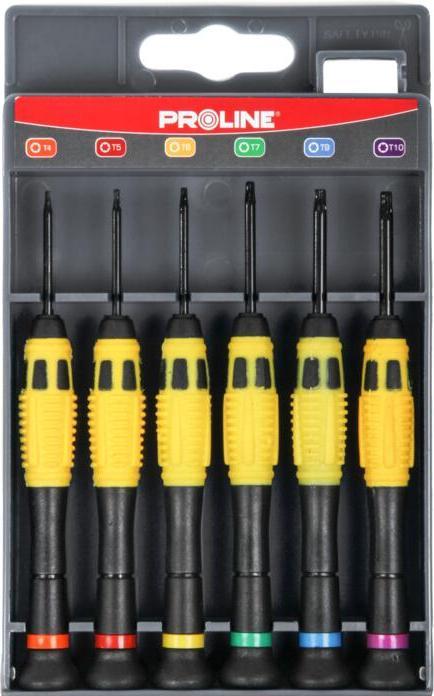 Produktbild Proline Pro-Line Torx Uhrmacher-Schraubendreher 6-tlg. Ni-Cr-Mo 10225