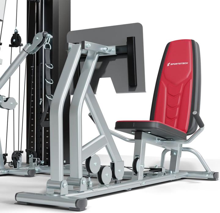 Immagine prodotto Sportstech HGX300 - Stazione di forza multifunzionale per l'home fitness con blocco pesi da 80 kg e