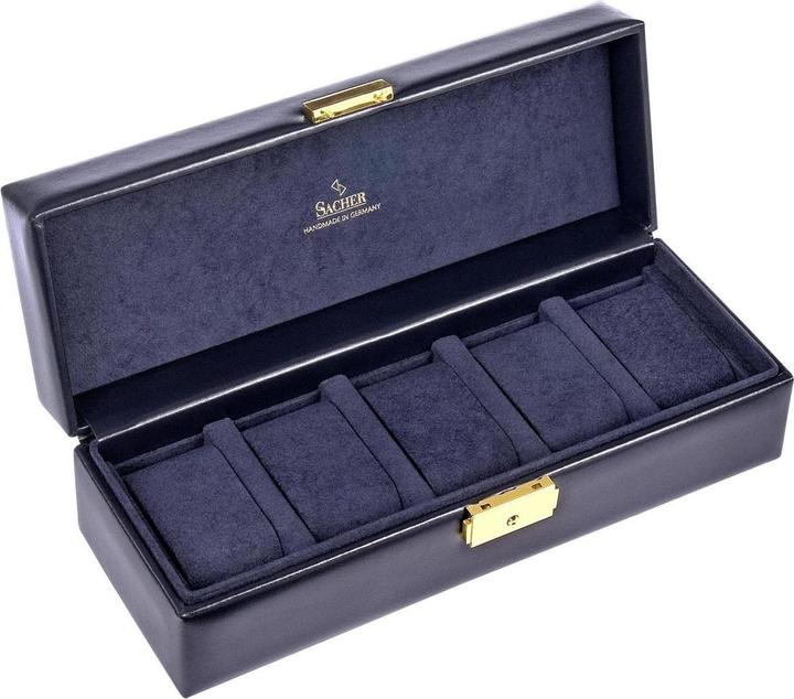 Image du produit Sacher 1015.301.014023 - Etui pour 5 montres acuro navy (cuir)