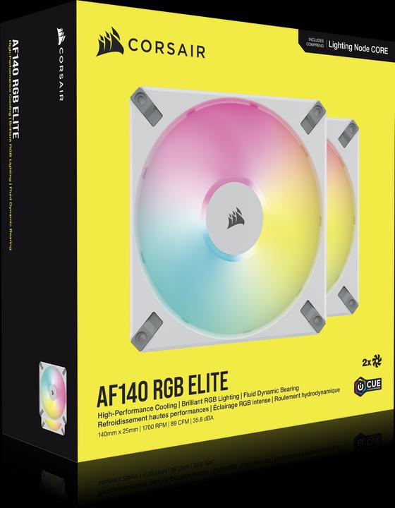 Actual product image Corsair AF140 RGB Elite (140 mm, 2 x)