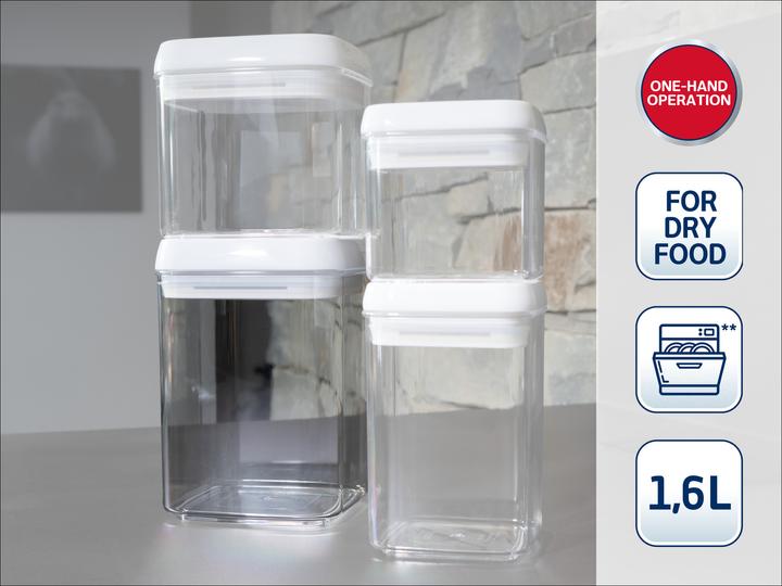 Produktbild Leifheit Vorratsbehälter Fresh&Easy 1,6 L eckig (1.60 l)