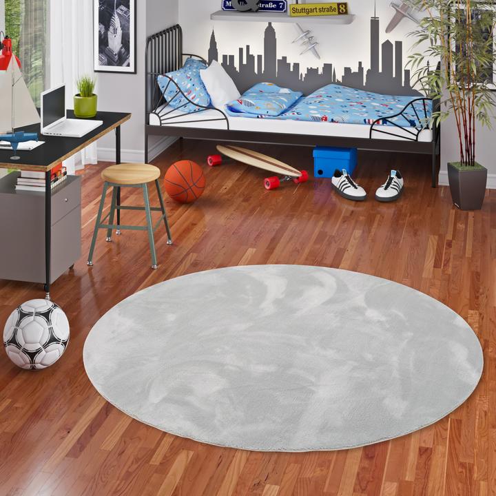 Image du produit Pergamon Kinder Super Soft Fellteppich Pearl Kids Rund (120 x 120 cm)