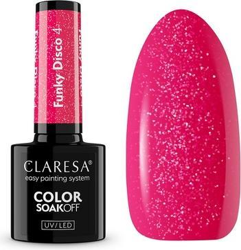 Actual product image Claresa Soak Off UV/LED Funky Disco lakier hybrydowy 4 5g (UV gel varnish)