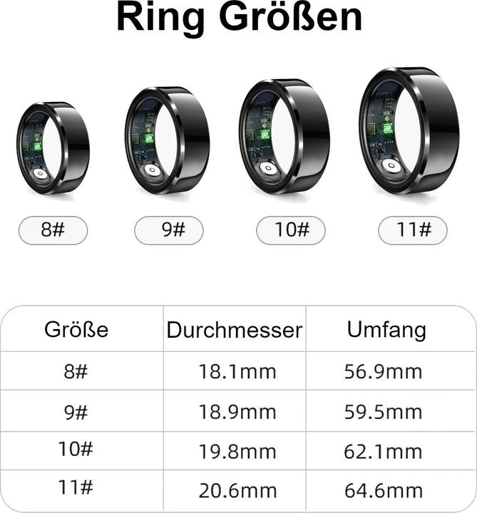 Produktbild Felixx Smart Ring SR6 (9, Silber)