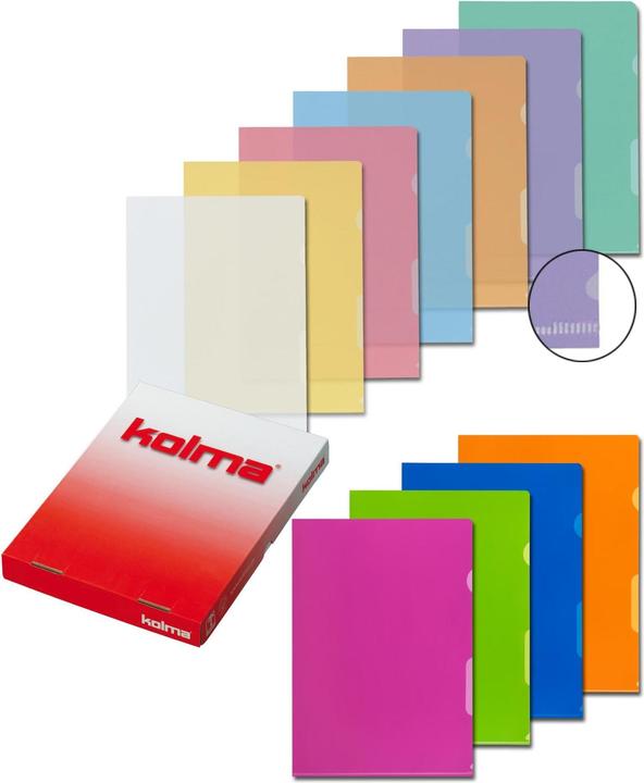 Image du produit Kolma Chemise transparente A4 grainée superstrong incolore (A4, 100 x)