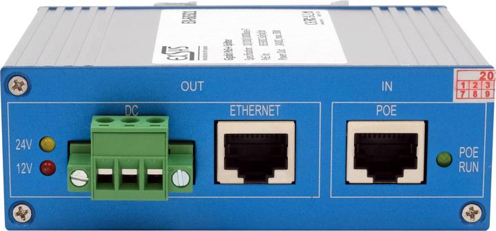 Produktbild Exsys Ethernt PoE++ Splitter 10/100/1000M 802.3bt,24VDC/2A/48W (PoE Splitter)