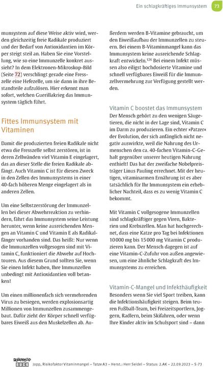 Image du produit Risikofaktor Vitaminmangel (Allemand, Andreas Jopp, 2024)