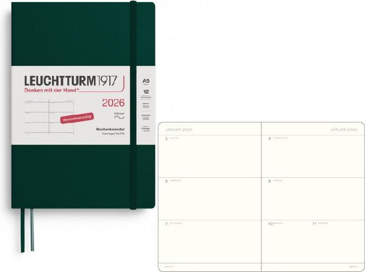 Produktbild Leuchtturm1917 Leuchtturm 1w/2s Medium Sc For.Green (A5)