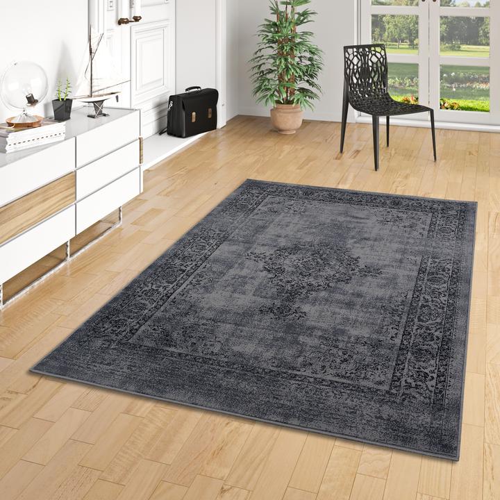 Actual product image Pergamon Designer Kurzflor Teppich Moderne Muster (80 x 150 cm)