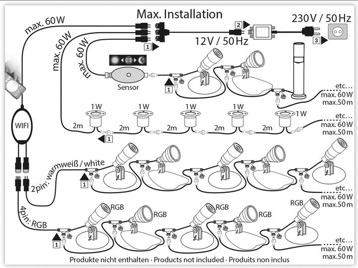 Produktbild Heissner SMART LIGHT Wifi-RGB-Controller (APP)