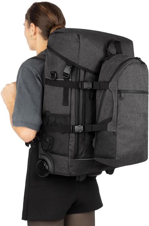 Immagine prodotto Normani Rucksack mit Trolleyfuktion und kleinem Rucksack (45 l, Bagaglio a mano (fino a 50 litri))
