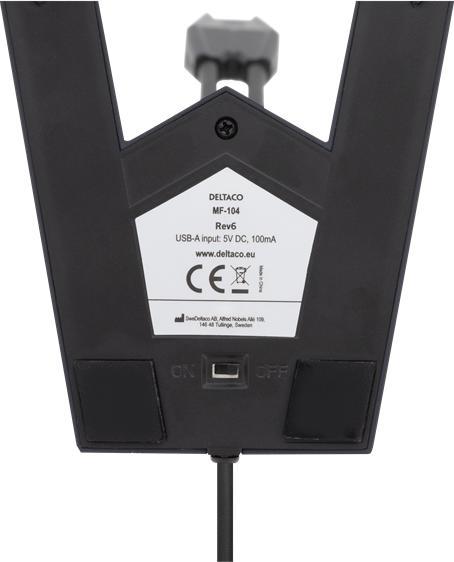 Image du produit Deltaco MF-104 microphone Black Table microphone