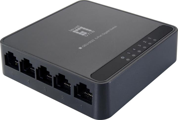 Immagine prodotto LevelOne GEU-0522: switch Gigabit a 5 porte (5 Porti)
