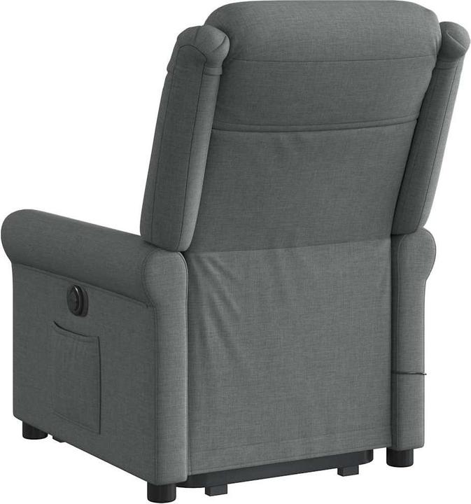 Produktbild VidaXL Elektrischer Massagesessel mit Aufstehhilfe Dunkelgrau Stoff
