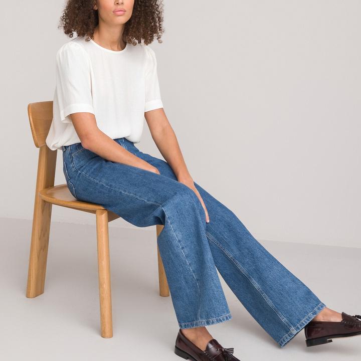 Actual product image La Redoute Collections Blouse with round neckline (40)