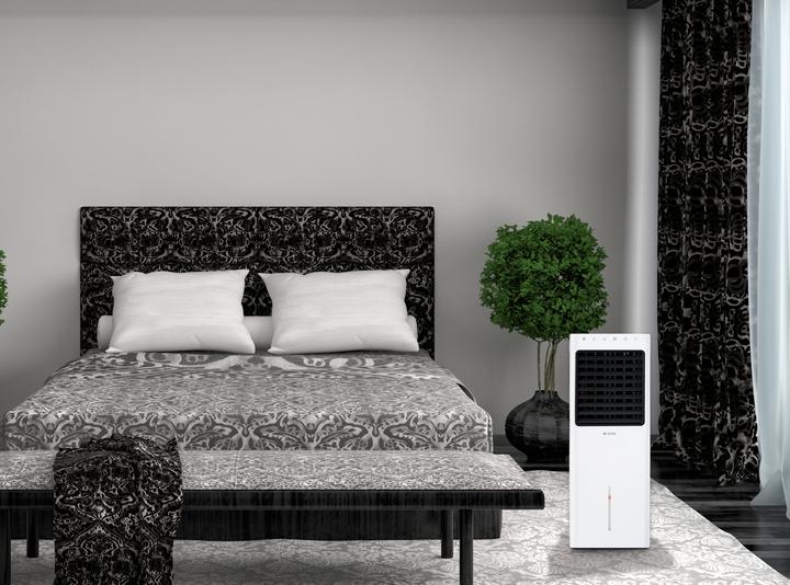 Actual product image Be Cool BC9.3AC2201IKF Air cooler 45W (L x W x H) 250 x 280 x 750mm White with remote control, with lou (10 m²)