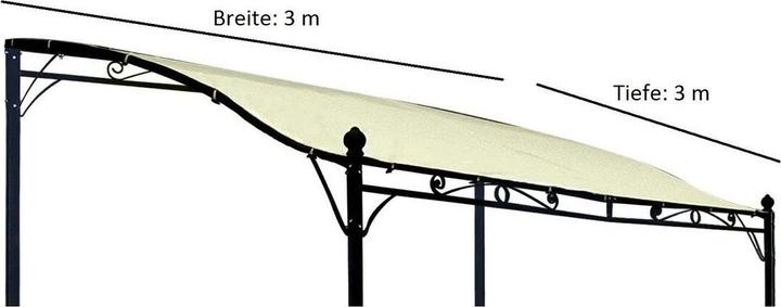 Produktbild Degamo Ersatzdach für Anbaupavillon MANTOVA XL (300 cm, 300 cm)
