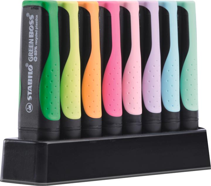Immagine prodotto STABILO Evidenziatore GREEN BOSS (Multicolore, 5 mm, 8 x)