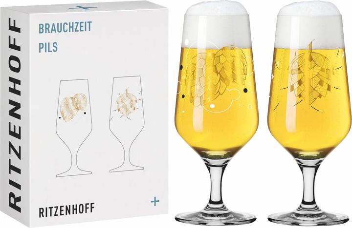 Produktbild Ritzenhoff 2ER-Set Pils-Glas Brauchzeit (0.37 l, 2 x)