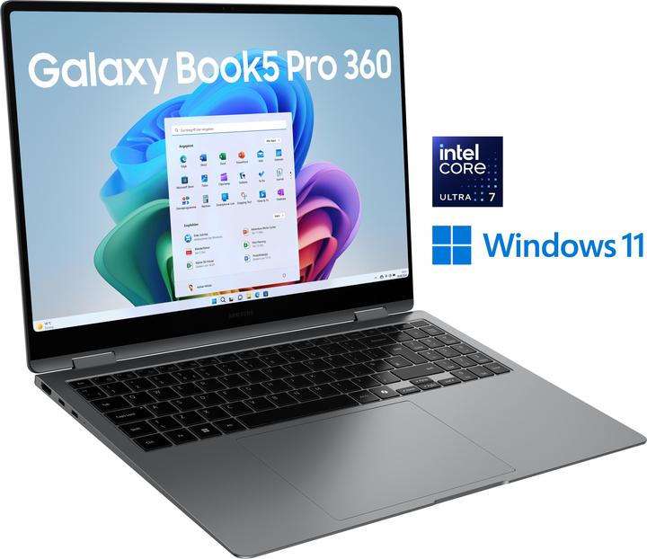 Samsung Galaxy Book5 Pro 360 (16", Intel Core Ultra 7 258V, 32 GB, 1000 GB, DE)