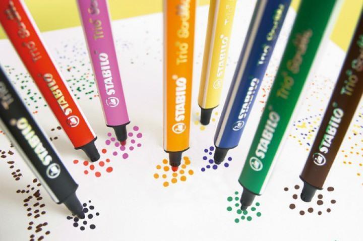 Immagine prodotto STABILO Trio Scribbi Pennarello triangolare a molla (Verde, 1 x)
