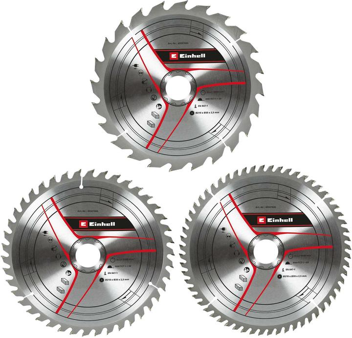 Actual product image Einhell Saw blade set