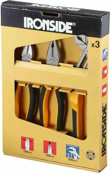 Image du produit Ironside Jeu de pinces 3 pièces (303 mm)