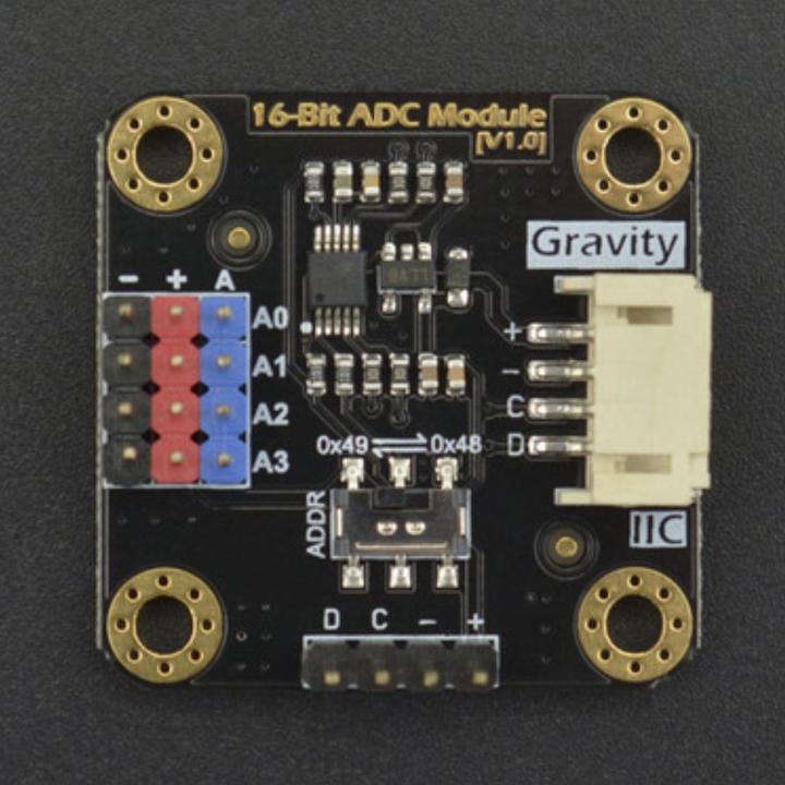 Produktbild DFRobot Gravity 16Bit 4-Kanal ADC Analog Digital Wandler I2C ADS1115