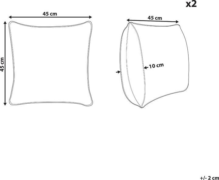 Produktbild Beliani Apricale (45 x 45 cm)