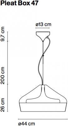 Actual product image Marset Pleat Box 47 (G9, 520 lm)