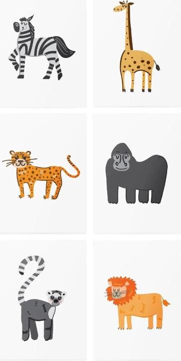 Actual product image TATTon.me Tattoos - AR African Animals