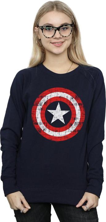 Produktbild Avengers Captain America Scratched Shield Sweatshirt (XXL)