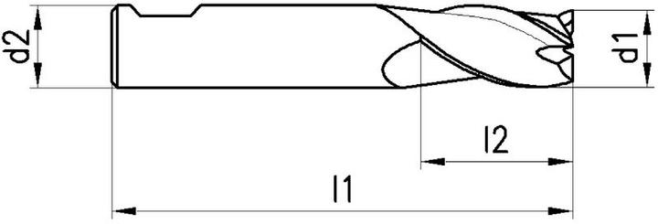 Actual product image Neriox SC universal cutter Type N, TiAlN, 30°, with surface