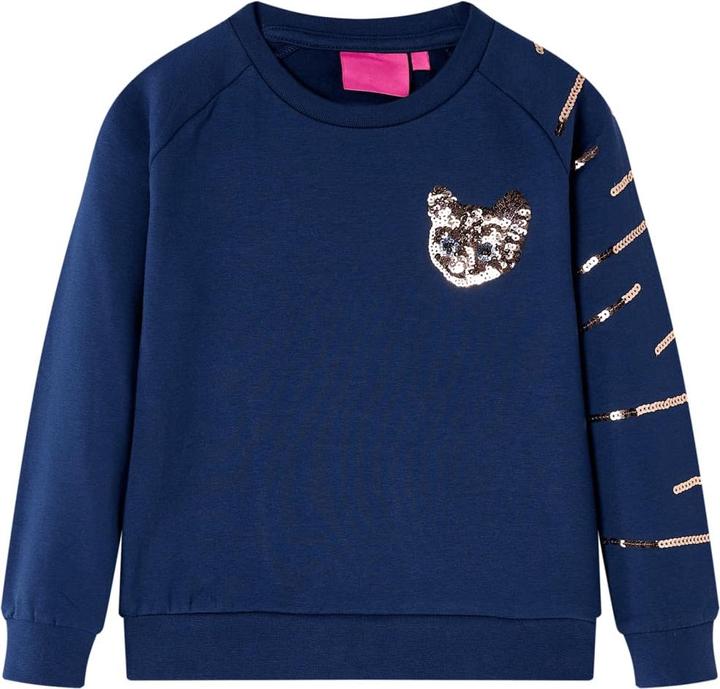 VidaXL Kinder-Sweatshirt Marineblau 116,Material: 95 % Baumwolle. 5 (116)
